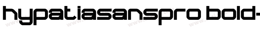 hypatiasanspro bold字体转换